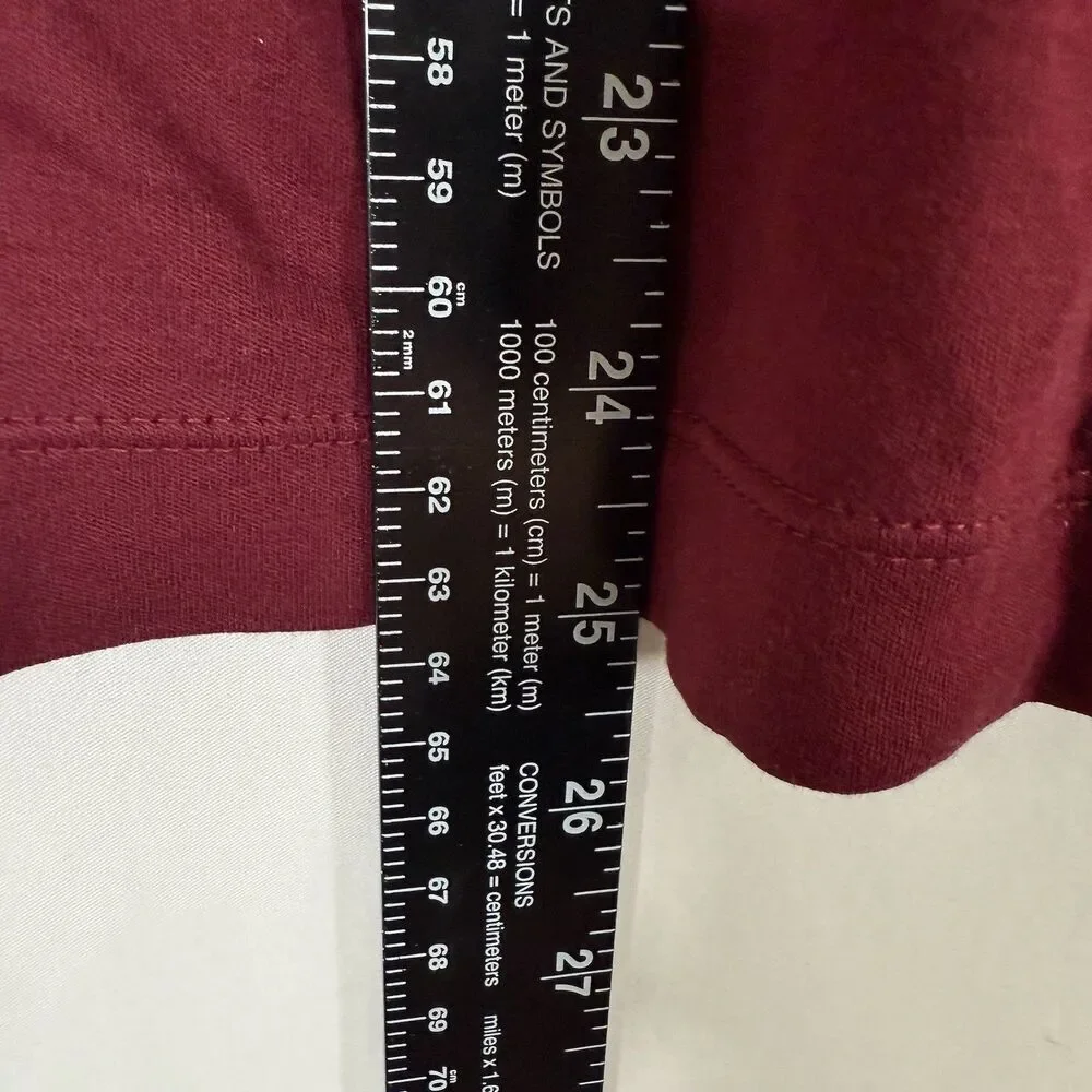 Banana Republic Luxury Touch Zip Up Men's Small Red Blue 1/4 Zip Long Sleeve